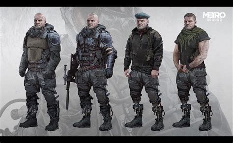 ArtStation - Metro Exodus - Colonel Miller suits, Vlad Tkach | Personagem do jogo, Pós ...