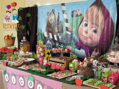 Masha and the Bear Birthday Party Ideas | Photo 5 of 6 | Catch My Party