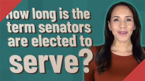 How long is the term senators are elected to serve? - YouTube