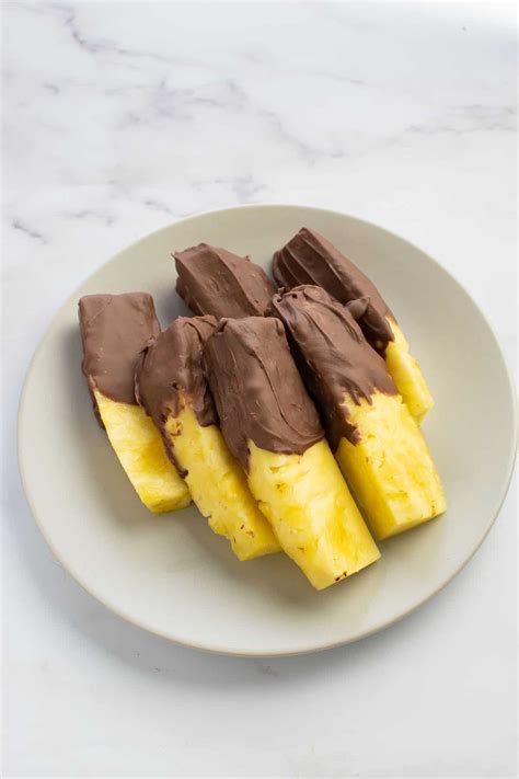 Chocolate Covered Pineapple - Hint of Healthy