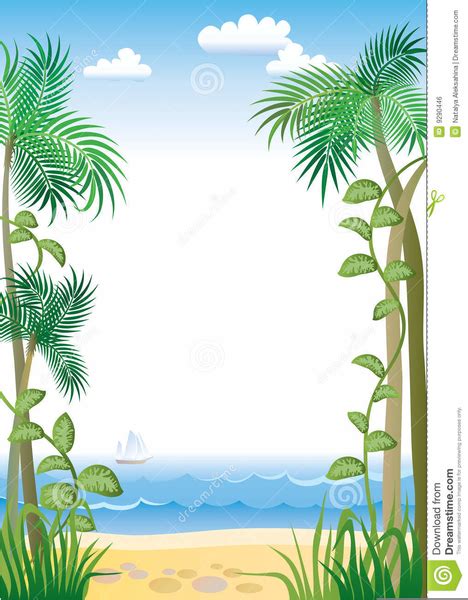 Clipart Palm Tree Borders | Free Images at Clker.com - vector clip art ...