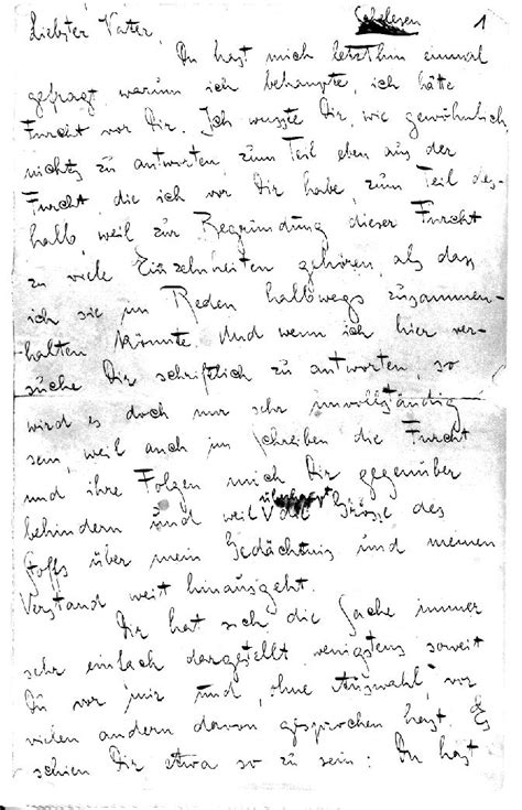 Franz Kafka letter to Father | Letter to father, Writing a book ...