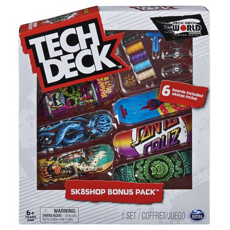 Tech Deck, Sk8shop Bonus Pack, Santa Cruz - Walmart.com - Walmart.com