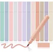 12pcs Set Aesthetic Highlighters Cute Assorted Colors Bible No Bleed With Soft Tip 12 Color ...