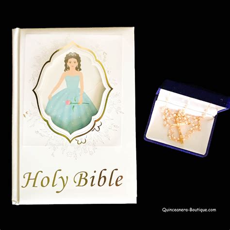 Bible and Rosary Set • Quinceanera-Boutique.com