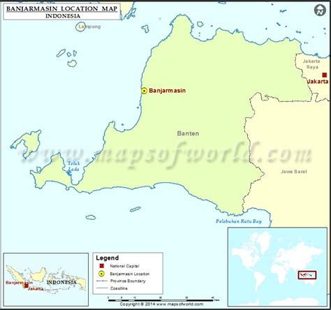 Where is Banjarmasin ~ Online Map