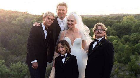 Gwen Stefani Shares Precious Photo of Her 3 Sons at Her and Blake Shelton's Wedding ...