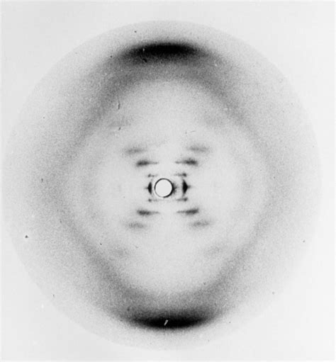 Science Visualized • Rosalind Franklin’s 1952 X-ray diffraction image...