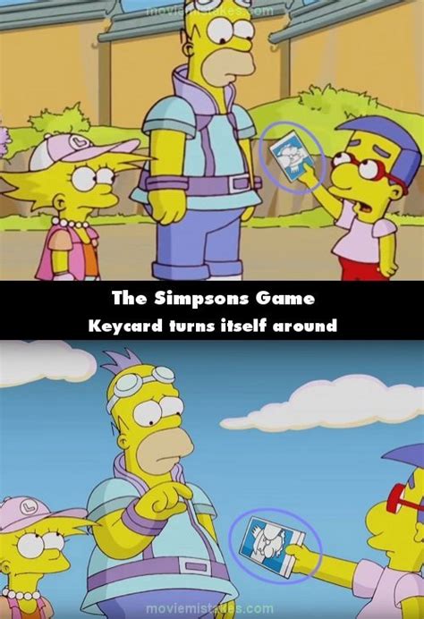 The Simpsons Game (2007) mistake picture (ID 291974)