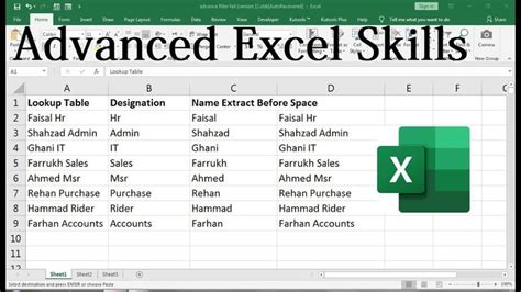 advanced excel formulas with examples in excel sheet free download ...