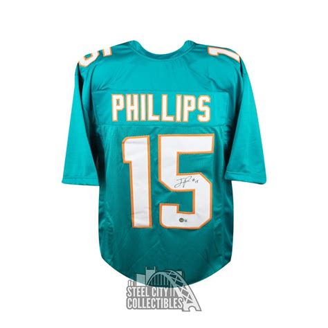 Jaelan Phillips Autographed Miami Custom Football Jersey - BAS COA ...