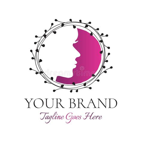 Beauty Salon Pink Logo Design Stock Vector - Illustration of brand ...