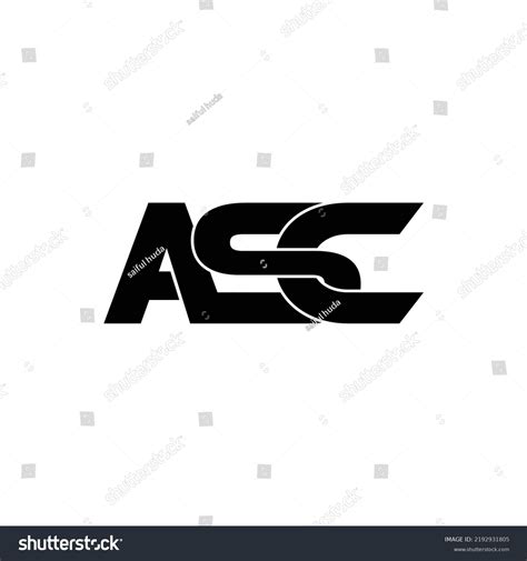 Asc Letter Monogram Logo Design Vector Stock Vector (Royalty Free ...