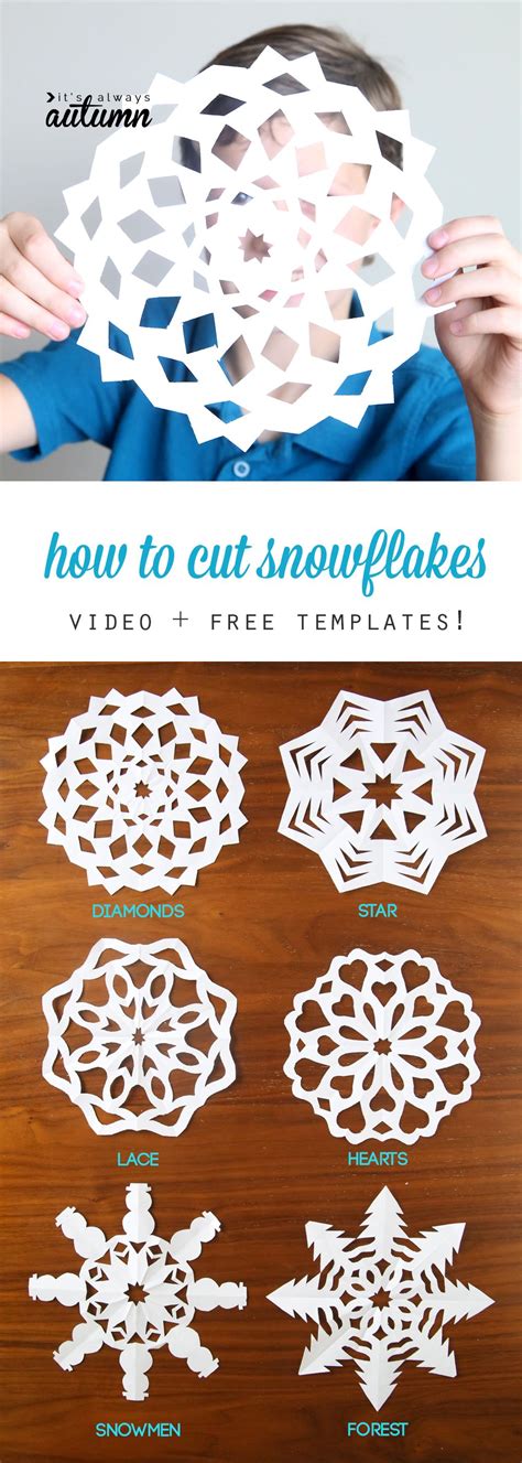 How to make paper Snowflakes - It's Always Autumn | Christmas crafts for kids, Winter crafts for ...