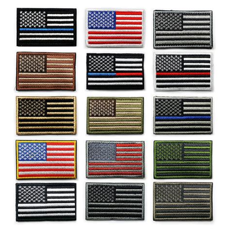 6 Styles American Flag Badges Embroidered Flag Patch Patriotic Army Patches Military Patch-in ...