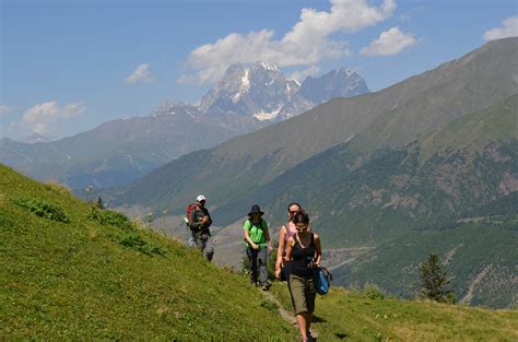 Hiking - Georgian Caucasus Mountains. Trekking and Backpacking trips