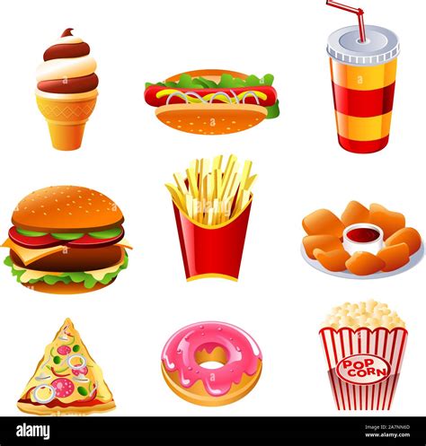 Burger fries shake Stock Vector Images - Alamy