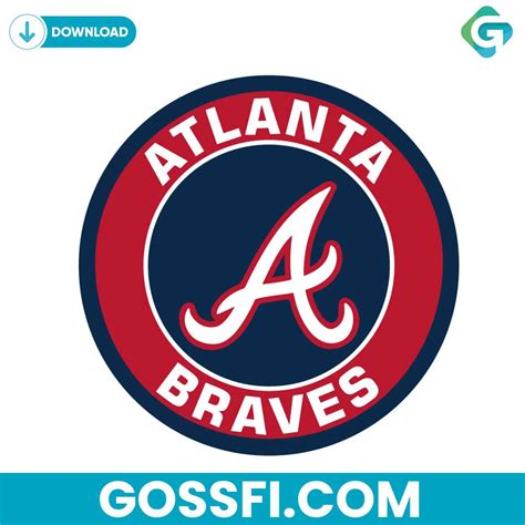 Atlanta Braves Circle Logo Svg Digital Download - Gossfi.com