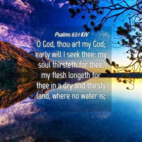 Psalms 63:1 KJV Bible Verse Images