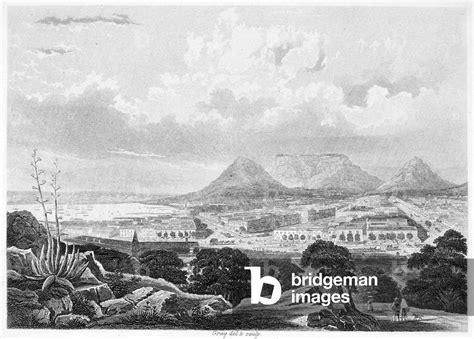 Image of SOUTH AFRICA: CAPE TOWN Steel engraving, 19th century.