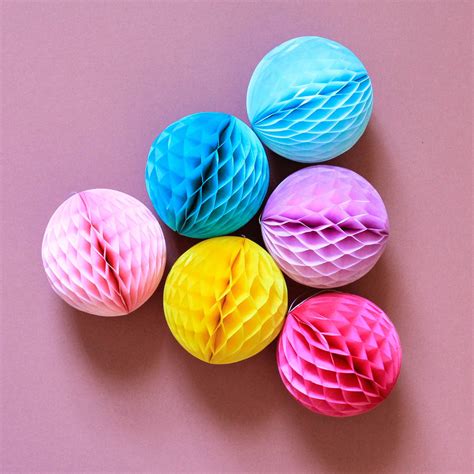 honeycomb tissue paper balls by berylune | notonthehighstreet.com