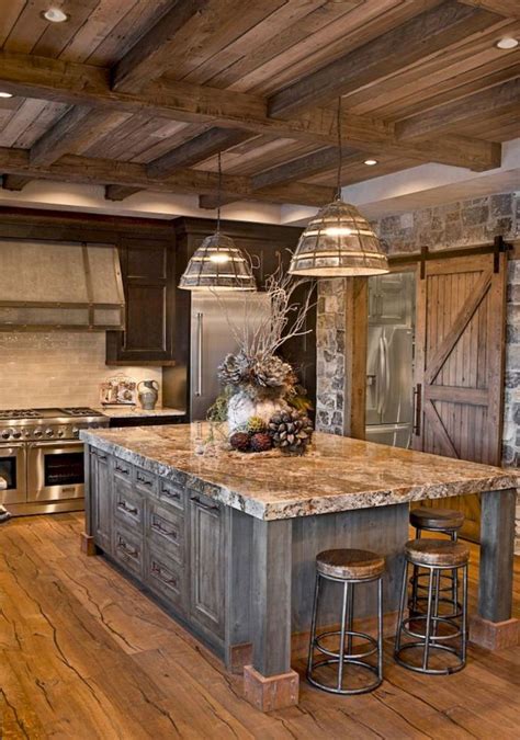 Rustic kitchen cabinet makeover ideas (64) - roomodeling | Rustic country kitchens, Rustic ...