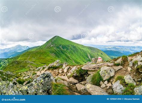 The Highest Mountain of Ukraine Hoverla 2061 M. Chornogora Ridge ...