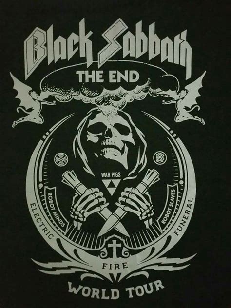 Black Sabbath The End 2016 | Rock band posters, Black sabbath, Heavy ...