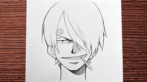 Easy anime drawing | how to draw Sanji - [One Piece] step-by-step | sketch - YouTube