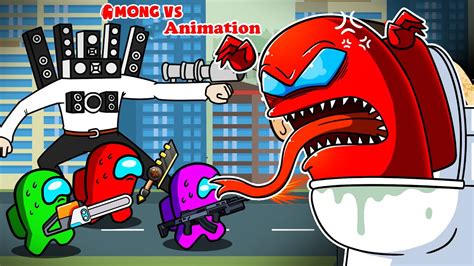 어몽어스 | Mini Crewmate Kills Television Army Bosses | Among Us Animation ...