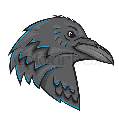 Raven Head | Stock vector | Colourbox