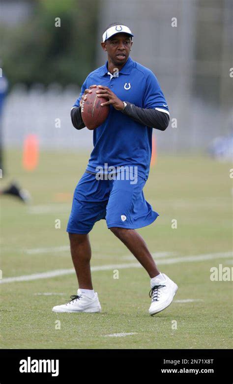 Indianapolis Colts offensive coordinator Pep Hamilton during practice ...