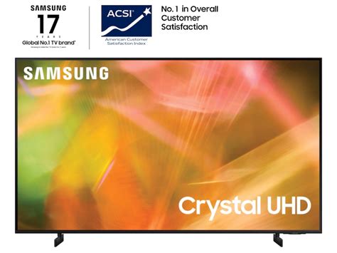 Samsung 43 AU8000 Crystal UHD Smart TV UN43AU8000FXZA 2021 Quantum Dot LED Backlight Bixby ...