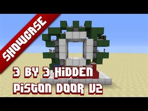 3x3 hidden piston door Minecraft Project