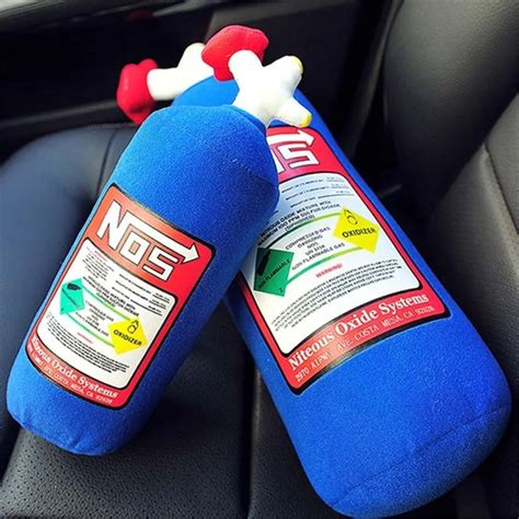 NOS Nitrous Oxide Bottle Plush Pillow JDM Drifting Pillow Cushion Plush Toy Large Headrest ...