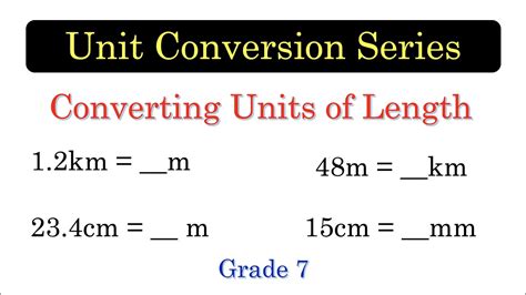 CUL01 Converting Units of Length Part 1 (mm, cm, m, km) [with English ...