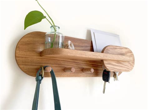 Entryway Organization, Key Holder, Wall Mount Coat Rack with Shelf ...