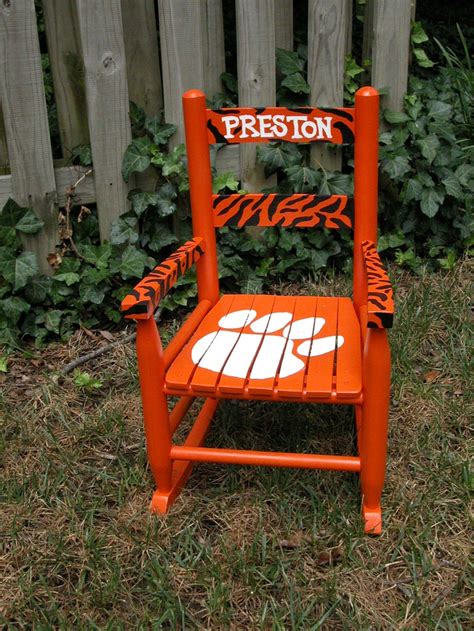 Hand painted tiger rocking chair | Painted rocking chairs, Cute ...