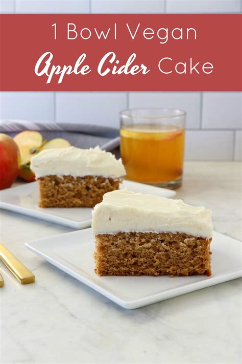 1 Bowl Vegan Apple Cider Sheet Cake with Maple Icing - Labeless Nutrition