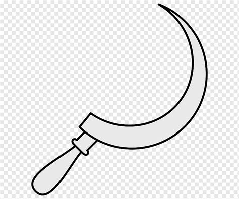 Sickle Drawing, sickle, miscellaneous, angle, white png | PNGWing