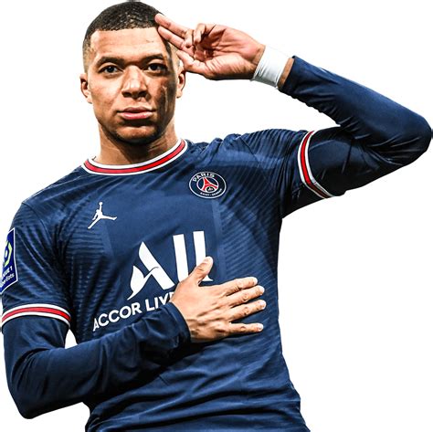 Kylian Mbappé Paris Saint-Germain football render - FootyRenders