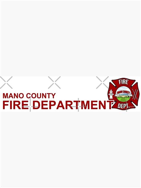 "Mano County Fire Department" Canvas Print for Sale by Mano-County | Redbubble