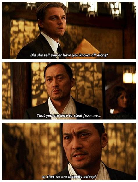 Inception Cobb & Saito | Movies by genre, Famous dialogues, Series movies