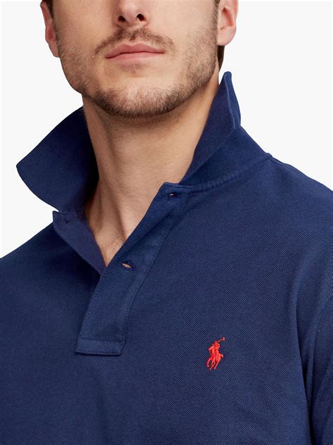 Polo Ralph Lauren Big & Tall Regular Fit Polo Shirt, Newport Navy at John Lewis & Partners