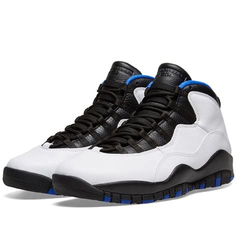 Air Jordan 10 Retro 'Orlando' (White, Black, Royal & Silver) | END.