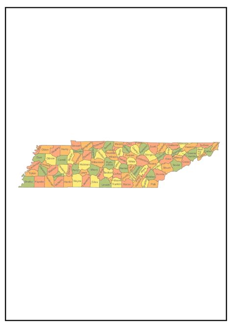 Tennessee County Map [Map of TN Counties and Cities]