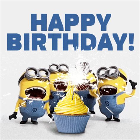 Happy Birthday Minions Gif