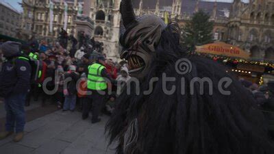 December 11, 2022. Munich. Germany. Marienplatz. Krampuslauf Uber Den ...