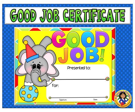 Best Good Job Certificate Template In 2021 Printable - vrogue.co