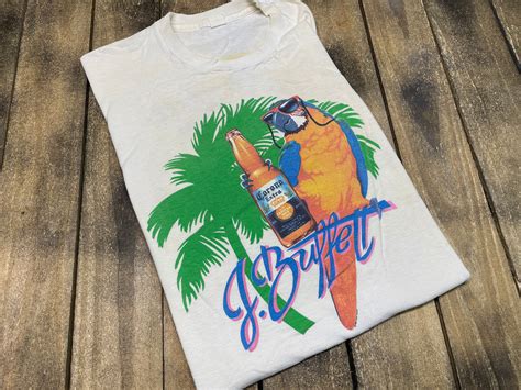 M Jimmy Buffett 1988 vintage tour t shirt * 80s concert coral reefer band